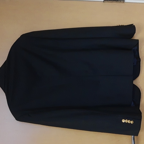 Brooks Brothers Navy Blue Tropical Worsted Wool Blazer, Size 14 Petite - Picture 3 of 4